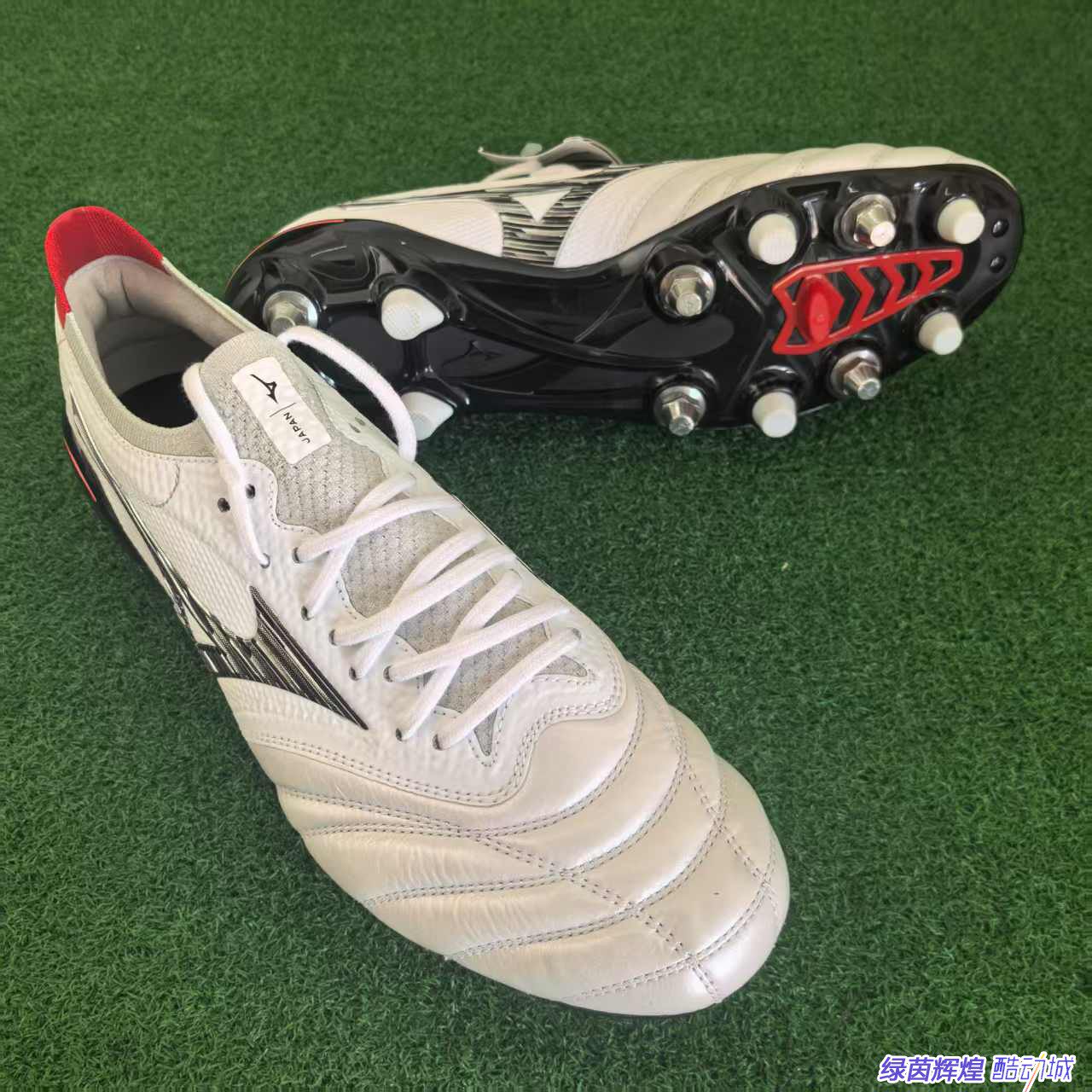 P1GC234009日本产美津浓MIZUNO袋鼠皮NEO SG混合钢钉β贝塔足球鞋