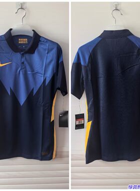 CU1611正品球员版NIKE耐克23金标足球服广州富力POLO客场短袖球衣