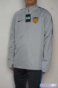 AJ8417耐克NIKE半拉链中超苏宁足球鲨鱼皮球员版秋冬训练服风雨衣