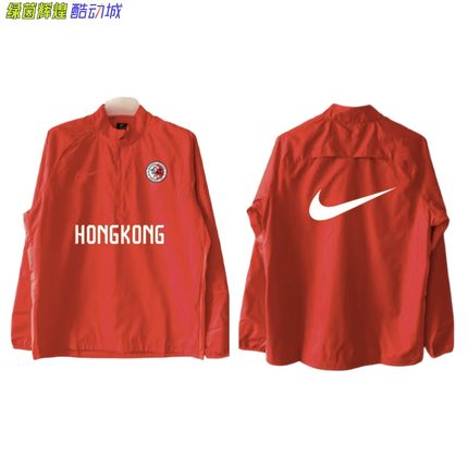 CI4721正品耐克NIKE半拉链DIY香港队足球训练服鲨鱼皮运动风雨衣