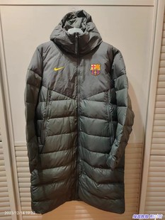 DM0781耐克NIKE球员版22/23赛季中超河北冬季加长巴萨羽绒服大衣