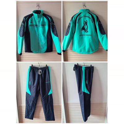 SJ23901运动潮牌soccerjunky足球狗休闲中长款棉衣套装棉服外套