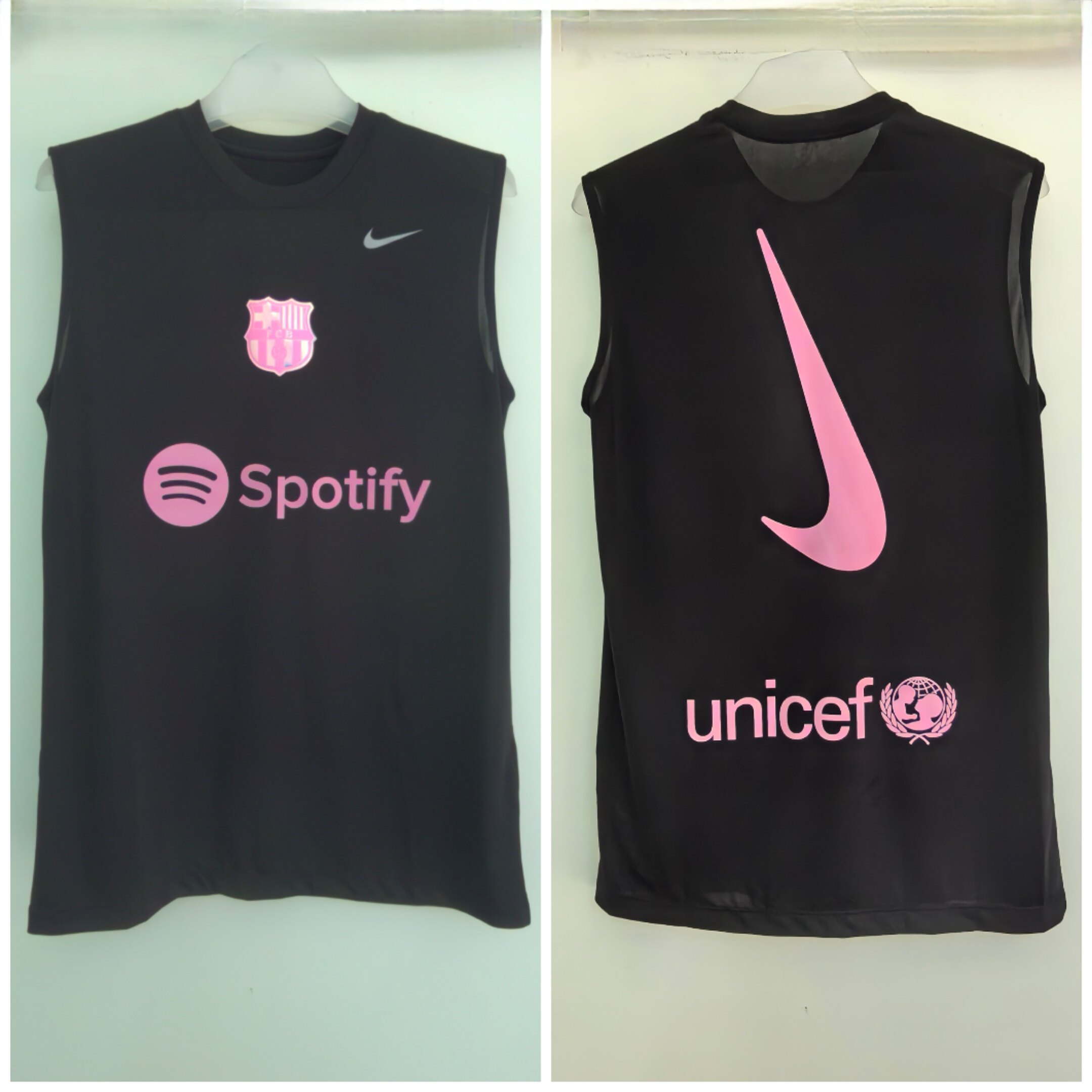 正品耐克NIKE休闲无袖坎肩DIY巴萨梅西足球篮球夏季运动背心训练T
