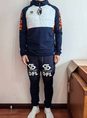 SJ24973足球狗soccerjunky潮牌运动训练连帽外套加棉休闲针织卫衣