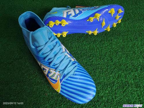 耐克PU高帮男子姆巴佩足球鞋