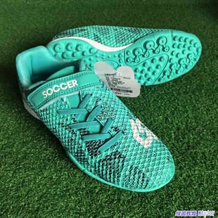 SJ25701足球狗soccerjunky粘扣儿童不系带人工草运动碎钉TF足球鞋