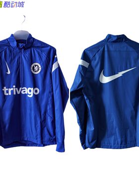 DA0762正品耐克NIKE半拉链DIY切尔西足球训练服鲨鱼皮风雨衣外套