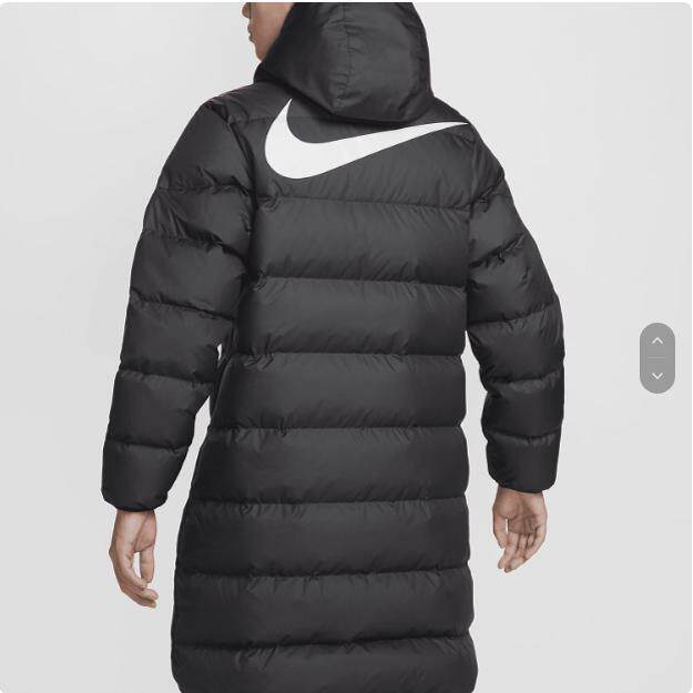 HQ4185-010正品耐克NIKE男子防风雨中长款外套大衣运动训练羽绒服