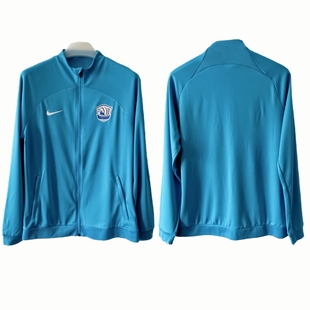 中超23沧州球员版 拉链夹克外套 耐克NIKE足球训练服长袖 DO7921正品