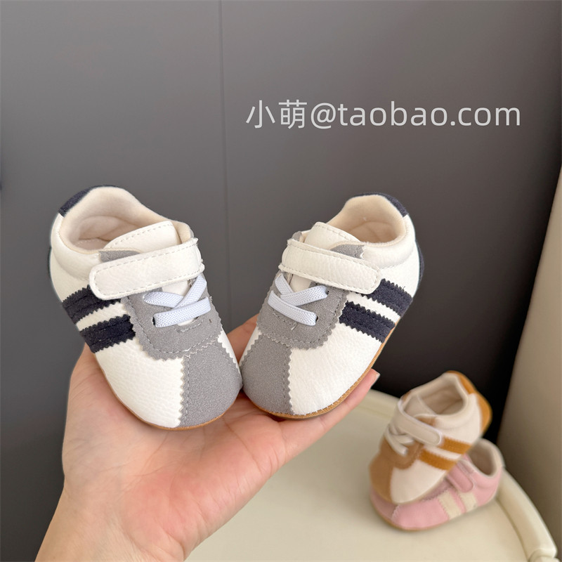春季0-1岁男女宝宝软底百搭单鞋3-5-7八十个月婴儿防滑不掉学步鞋