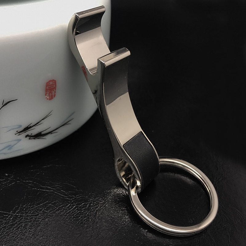 金属开瓶器钥匙扣汽车创意钥匙圈环男女啤酒瓶起子钥匙链刻字礼品