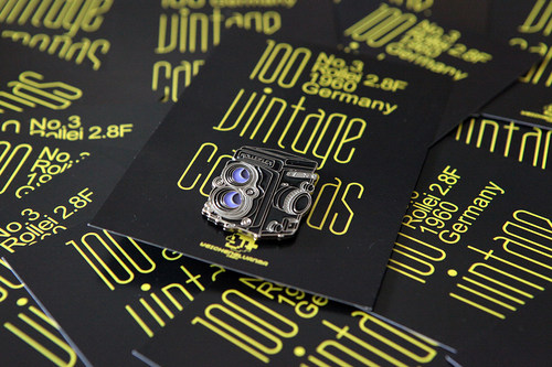 胸针徽章原创精致金属古董相机