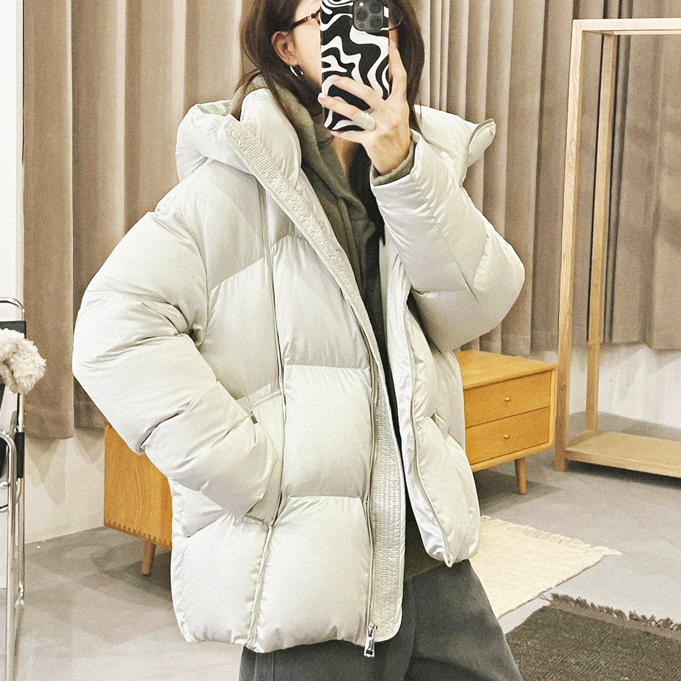 高充绒量羽绒服东北防寒抗冻防风
