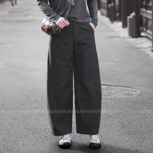 莱赛尔棉休闲女裤 萝卜裤 茧型裤 子立体拼接长裤 2026春季 弯刀裤 新款