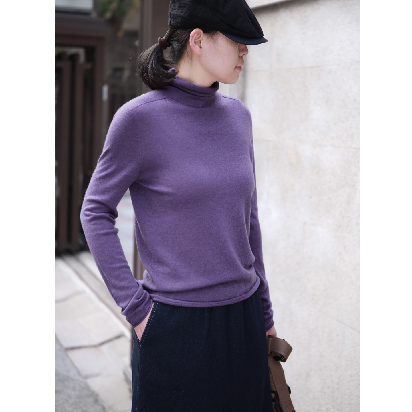 帛色2025秋冬100%羊毛打底毛衣女高领宽松打底衫无缝一体针织衫,女装/女士精品,毛针织衫,淘宝优惠券,粉丝福利购,淘宝优惠卷