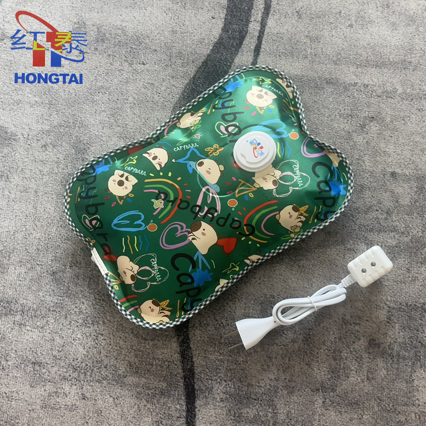 红泰电热水袋六角丝光布国标超柔绒布大枕已注水暖宫暖腰暖手宝包,居家日用,热水袋,淘宝优惠券,粉丝福利购,淘宝优惠卷