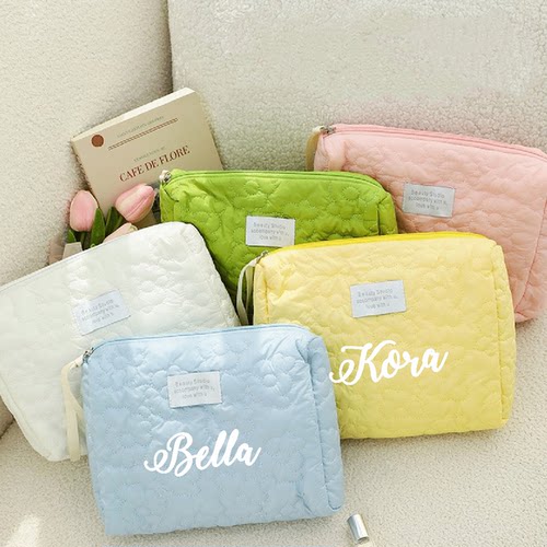 Custom MakeupBag定制名婚礼新娘伴娘化妆包生日派对礼品女士礼物