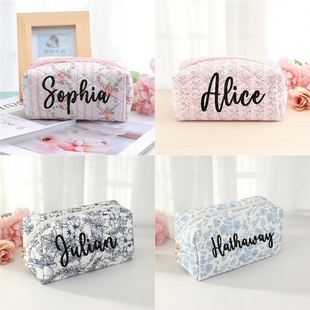 定制小清新化妆包收纳袋伴娘伴手礼袋闺蜜礼物Custom Bag Makeup
