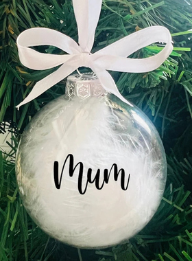 Personalised Christmas Bauble 定制圣诞饰品圣诞礼物圣诞树装饰