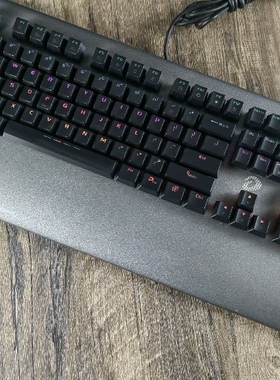 正品达尔优ck500大手托红外光轴网咖机械键盘RGB灯带左手托有磨损