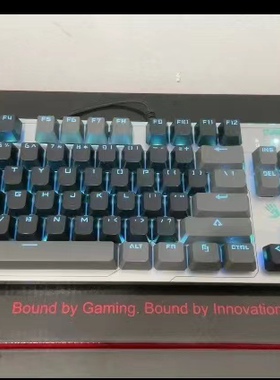 正品双飞燕f200q有线网咖机青轴插拔轴械键盘电竞单光usb游戏