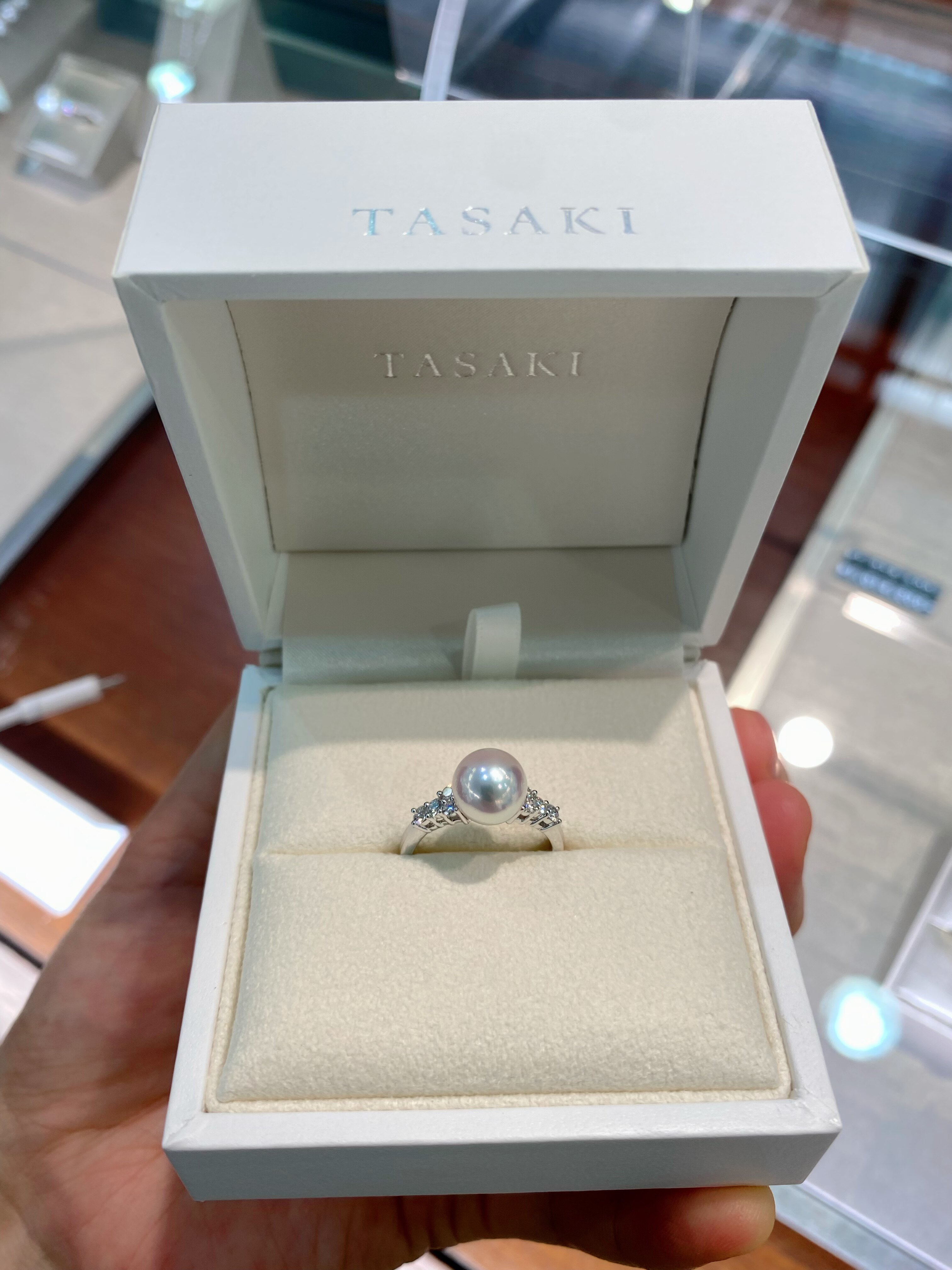 日本直送tasaki 塔思琦戒指18k金8.5mm