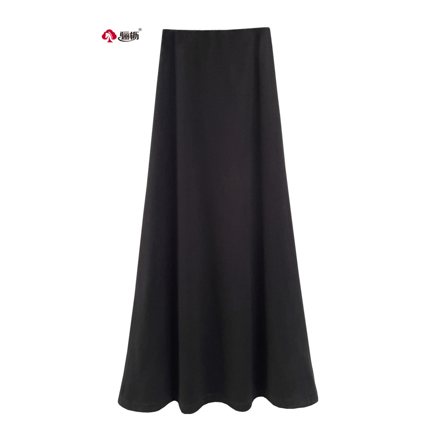 骊枥高腰显瘦a字针织裙 修身半身裙女秋冬 通勤软糯宽松长裙5081