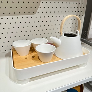 米乐家oce茶盘家用功夫茶具托盘 小型储水式茶台杯子收纳盘沥水盘