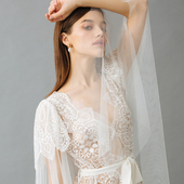 高端结婚轻婚纱2024新款 新娘高级大拖尾超仙蕾丝连衣裙奢华礼服