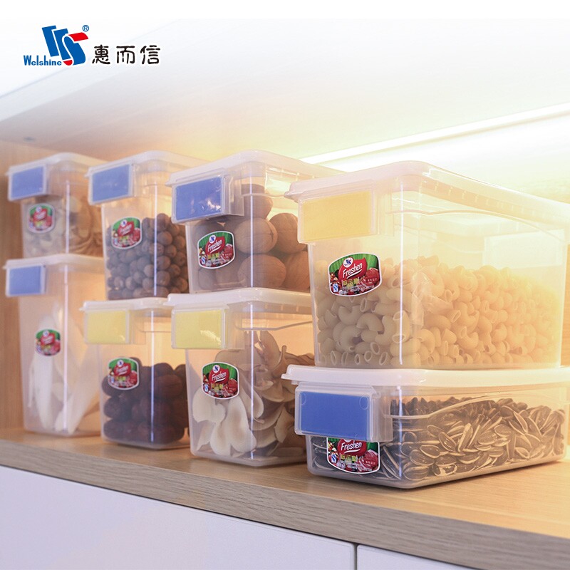 加厚密封保鲜盒食品级大容量标示盒酒店餐厅厨房商用惠而信批发