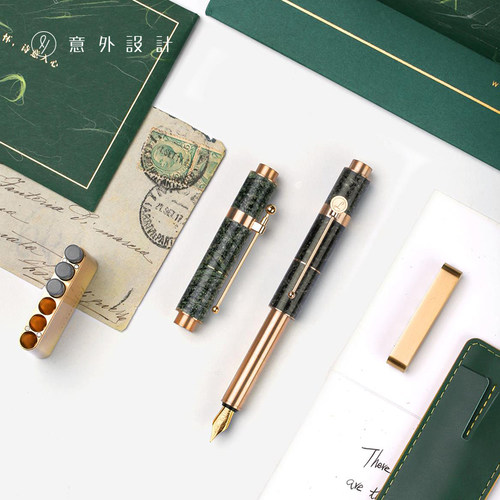 大理石便携实用钢笔创意送领导
