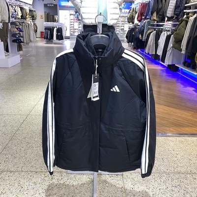 Adidas阿迪达斯外套2025冬季新款跑步运动休闲连帽夹克KB7591