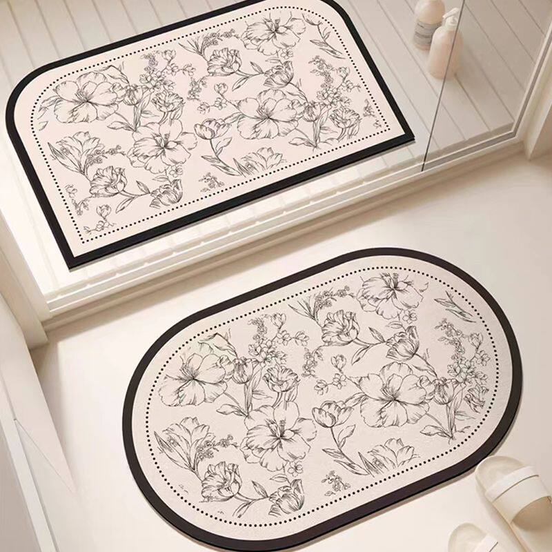 浴室地垫硅藻泥吸水速干脚垫卫生间防滑耐脏垫子家用厕所门口地毯