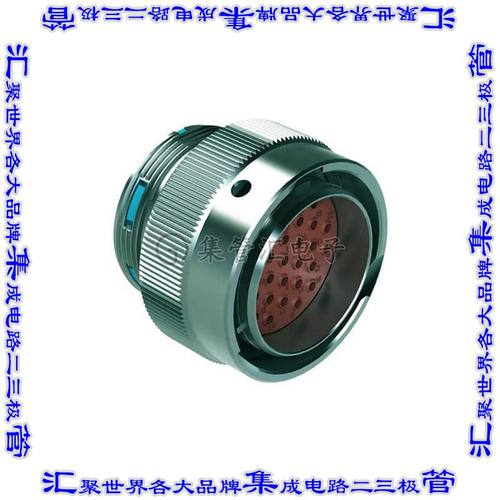 AHDM06-24-31PR 圆形连接器31POS插头外壳用于公插针银色自由悬挂
