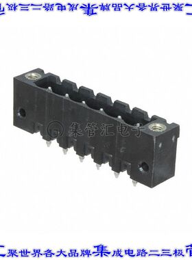 395350006 0395350006端子块连接器6POS接头公引脚带罩5.08mm黑色