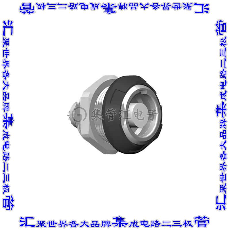 G51MC7-P05LJG0-0080 圆形连接器5POS插座母插口焊杯镀金面板安装