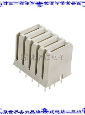 5223995-2 背板连接器5POS插座母插口通孔灰色