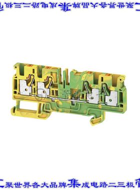 2051560000 端子块连接器4POS接地地面6.1mm绿色黄色10-28AWG