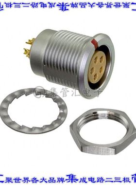 FLBD-05EGFS-GCP-001 圆形连接器5POS插座母插口焊杯镀金面板安装