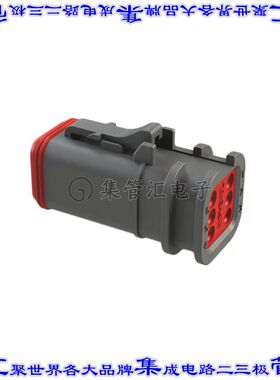 AT06-6S-OMGRY 矩形连接器外壳6POS插头3排母形插口灰色自由悬挂