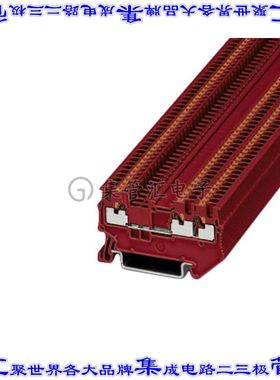 3208156 端子块连接器3POS馈通式3.5mm红色14-26AWG