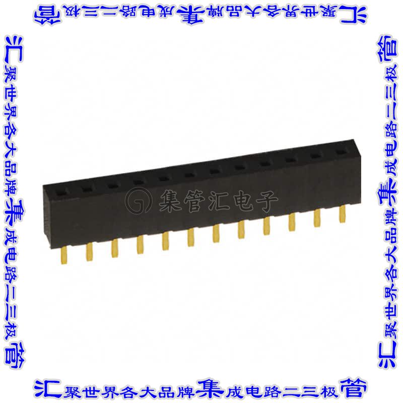 NPPN121BFCN-RC 针座连接器12POS插座2mm母形插口通孔直针镀金