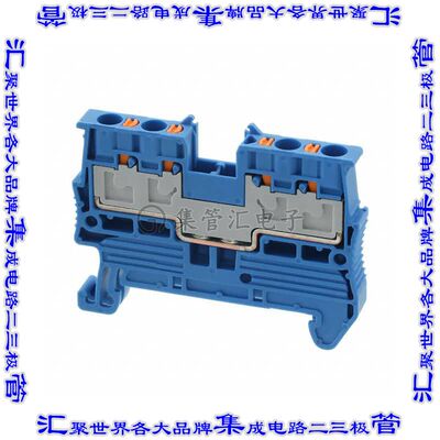 3211029 端子块连接器4POS馈通式5.2mm蓝色12-26AWG