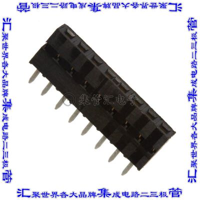 68685-308LF 针座连接器8POS插座2.54mm母形插口通孔直针镀金