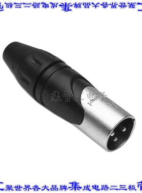 AX3M9M 圆形连接器3POS插座公形引脚焊杯银自由悬挂