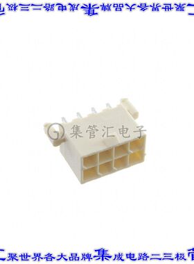 2825261-8 针座连接器8POS接头2排4.2mm公形插针通孔直针锡