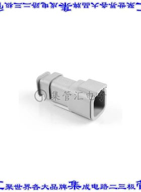 ATM04-6P-SR01GY 矩形连接器外壳6POS插座2排公形引脚灰色自由悬