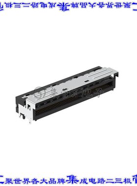 G97R24312HR 卡边缘连接器124POS母头2排0.6mm黑色镀金