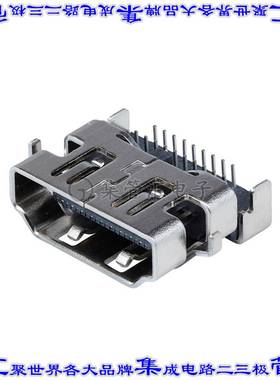 HD07-19-RVS-MSMT-TR 连接器HDMI插座19POS HDMI 2.0板边缘切口通