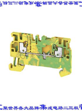 1552680000 端子块连接器2POS接地地面3.5mm绿色黄色14-26AWG